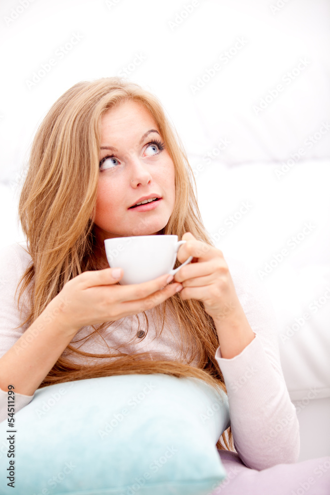woman with cup woman with cup