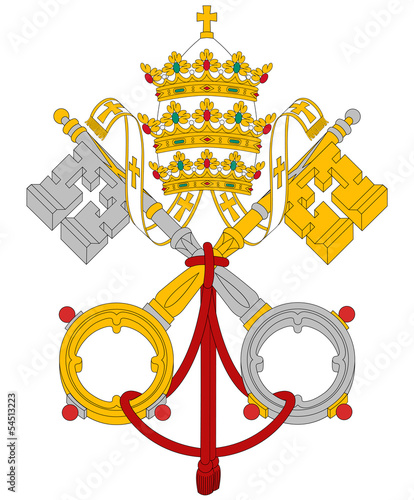 Vatican City coat of arms flag