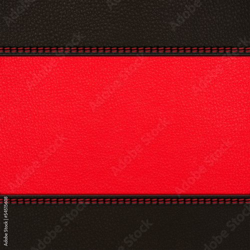 stitched leather background red and brown colors