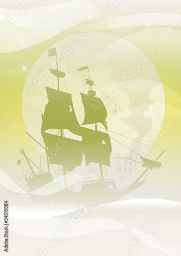 treasure island galleon green
