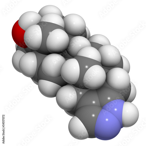 Stanozolol anabolic steroid drug, chemical structure. photo