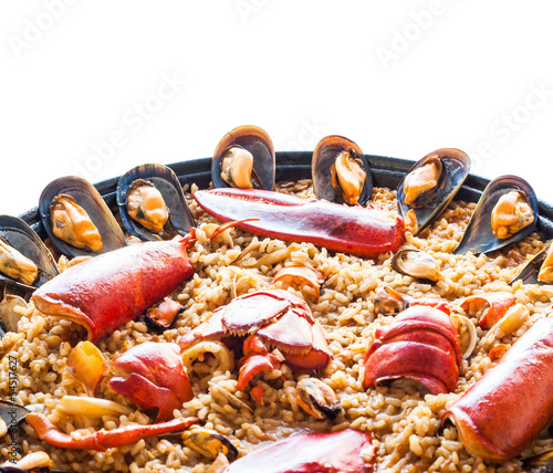 Lobster paella