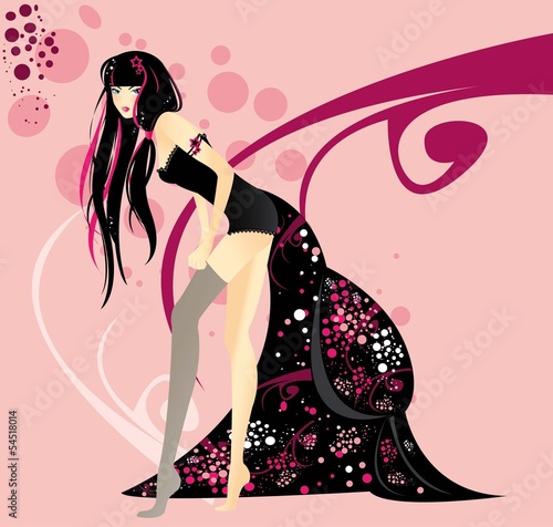 Donna in intimo