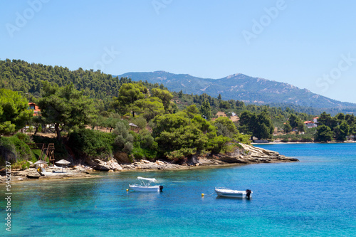 Summer resort of Halkidiki peninsula in Greece