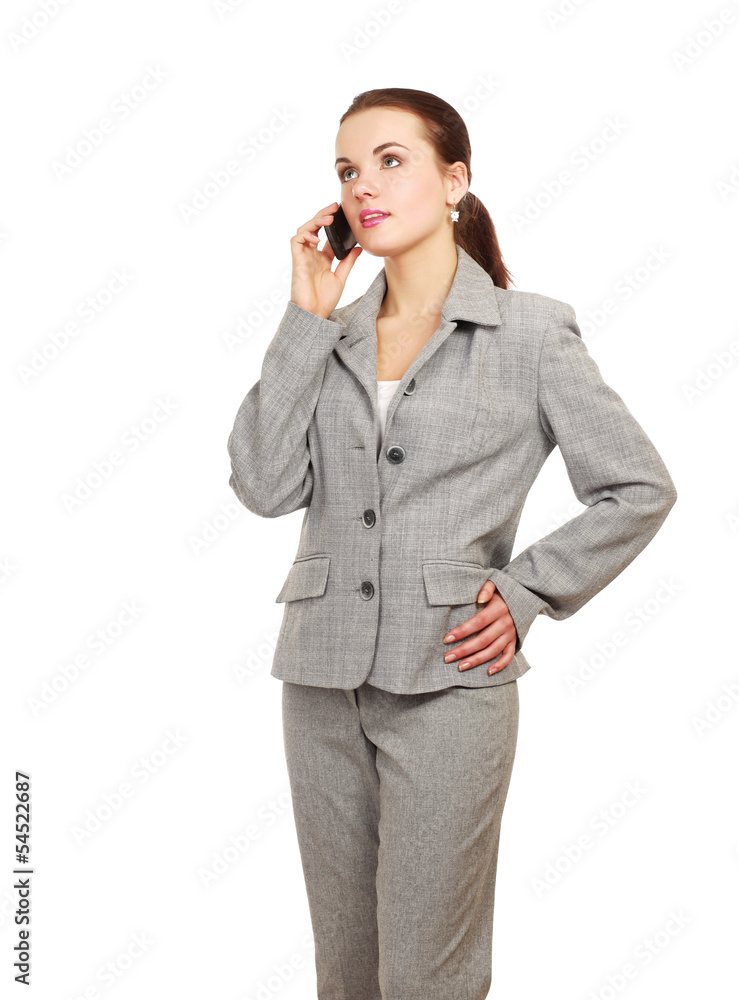 Beautiful woman with a phone in her hand. Beautiful woman with a phone in her hand.