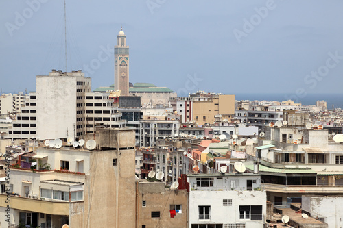 View over the medina of Casablanca, Morocco