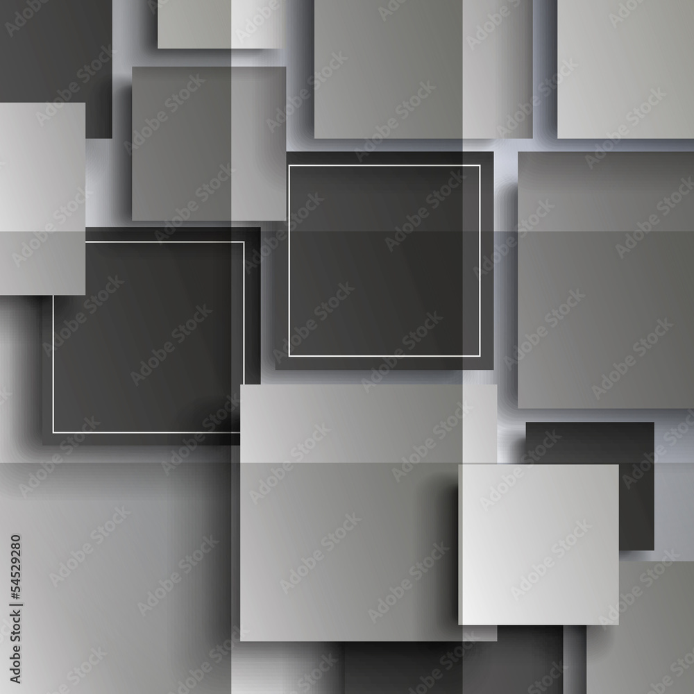 Abstract Background - Squares with drop shadows Abstract Background - Squares with drop shadows
