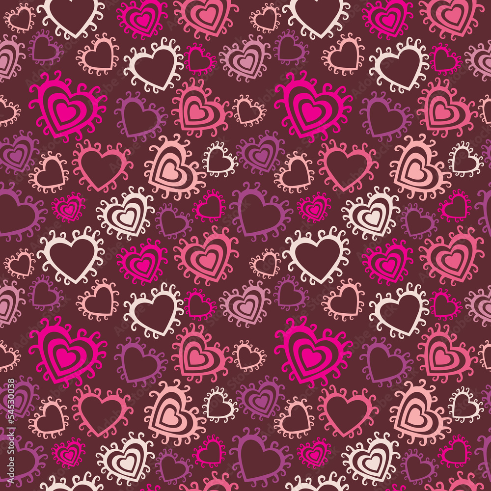 romantic seamless pattern with hearts romantic seamless pattern with hearts