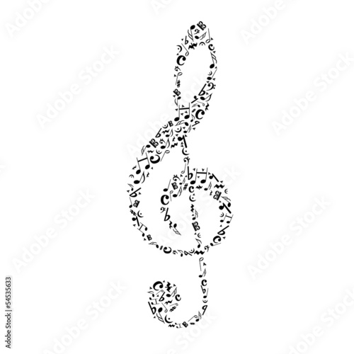 Musik Noten Notenschlüssel © kebay