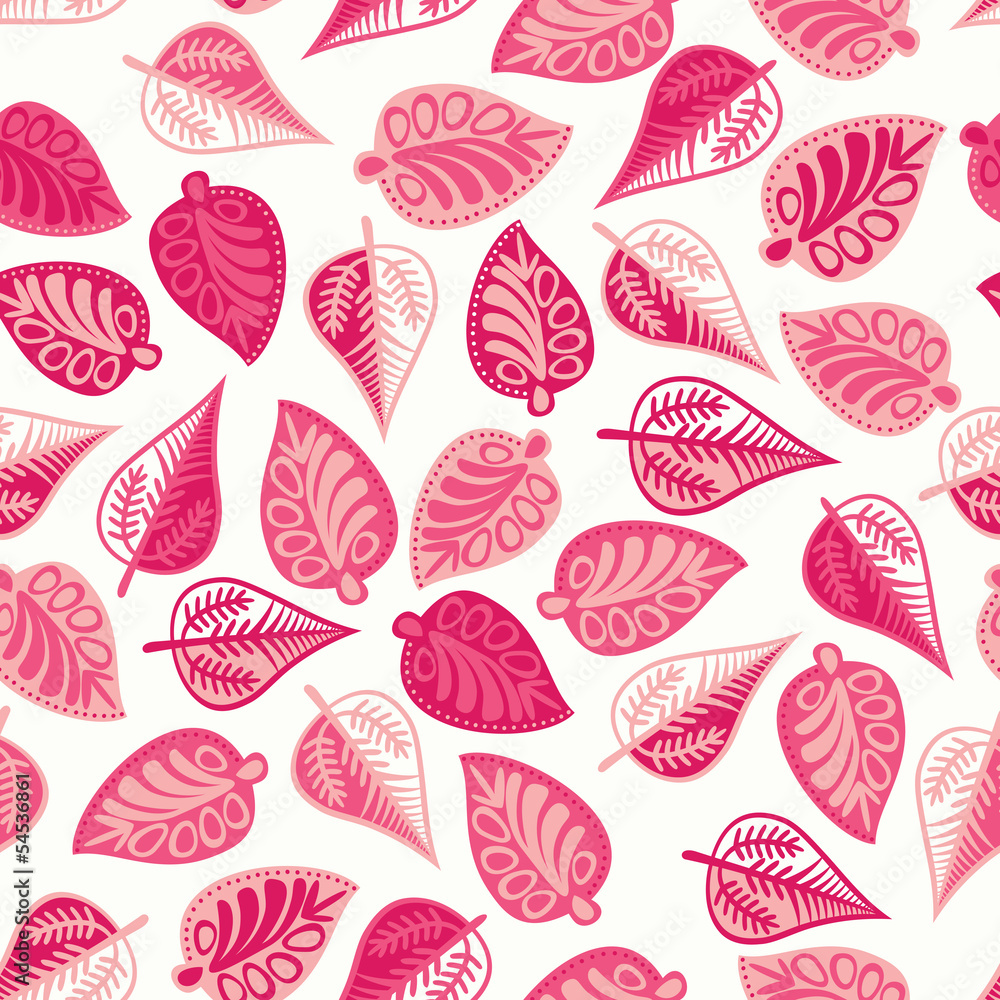 Seamless pattern on leaves theme, Autumn seamless pattern with l Seamless pattern on leaves theme, Autumn seamless pattern with l