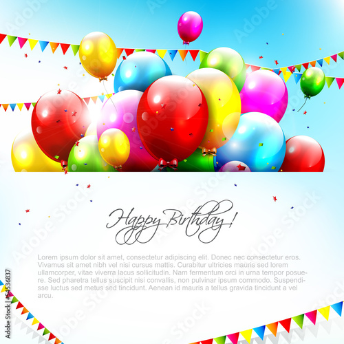 Colorful birthday background