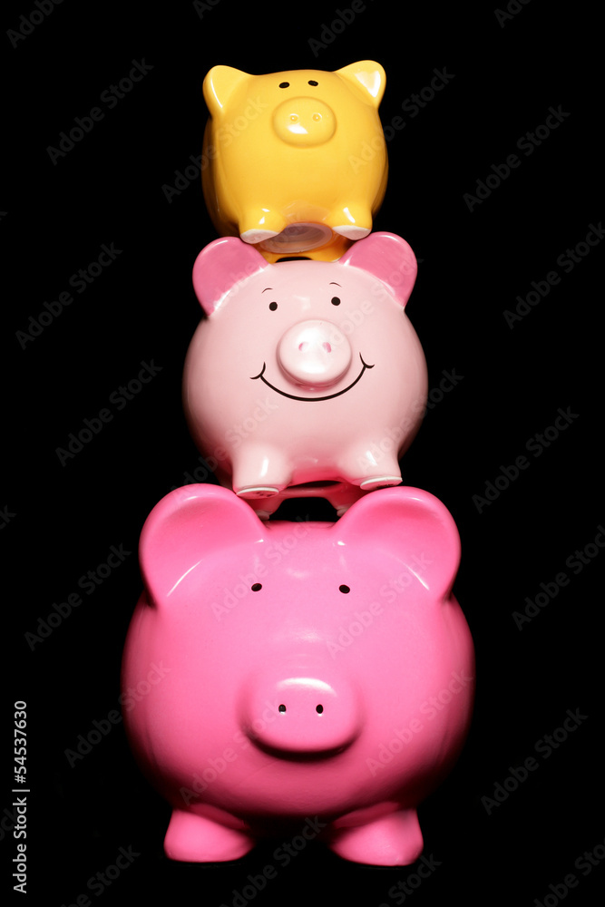 pile of piggy banks pile of piggy banks