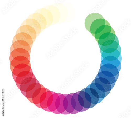 Abstract colorful wheel