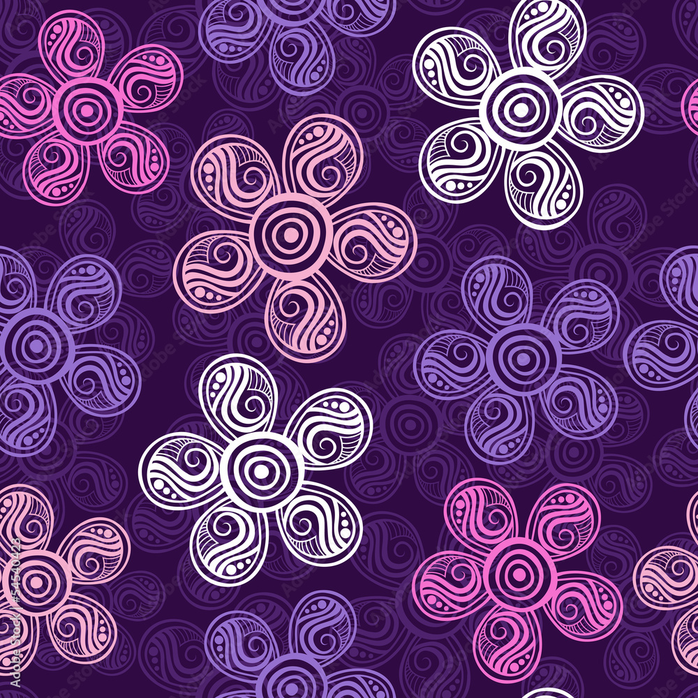 Seamless texture with flowers. Endless floral pattern. Seamless Seamless texture with flowers. Endless floral pattern. Seamless