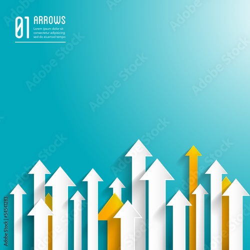 paper arrows background - graphic design template