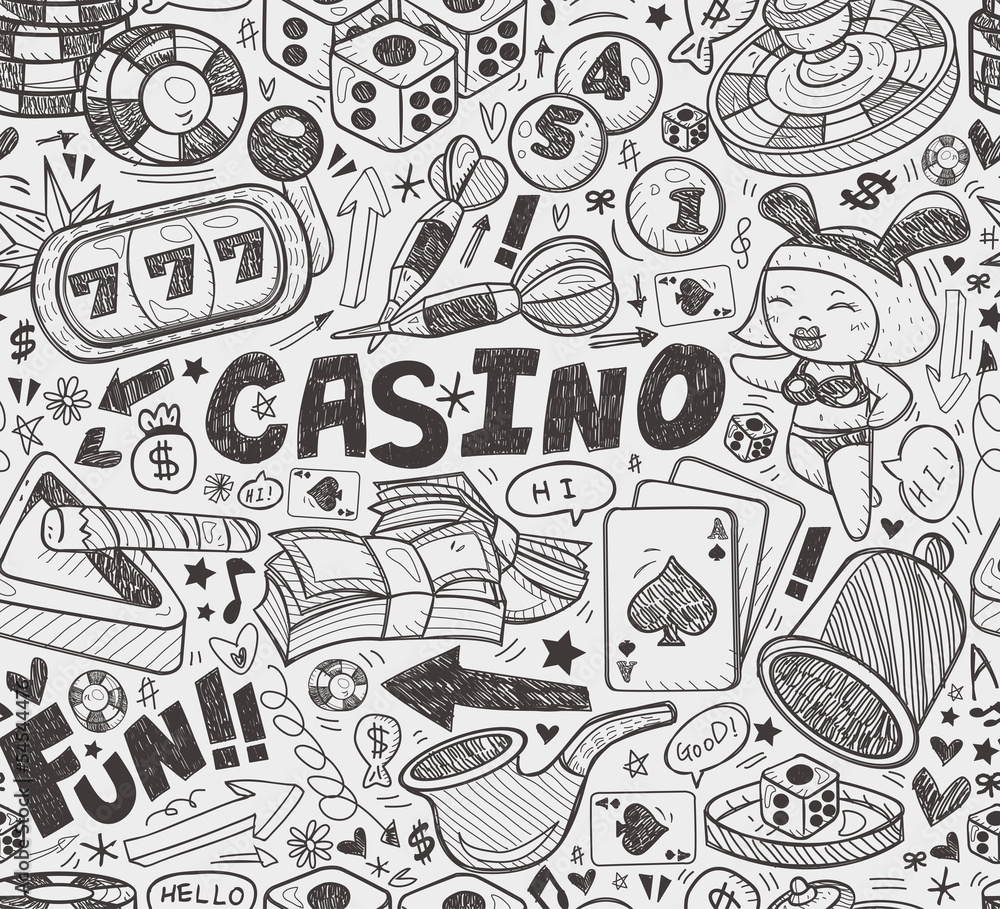 seamless casino pattern