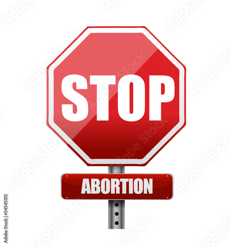 stop abortion illustration design photo