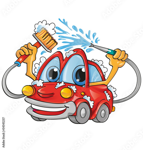 car wash cartoon