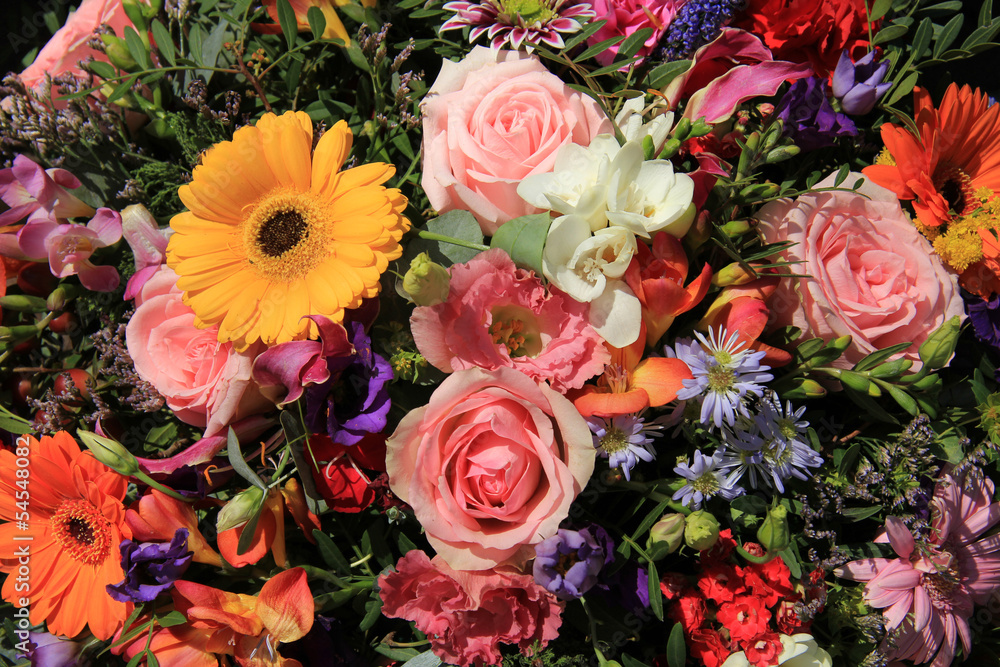 Mixed flower arrangement