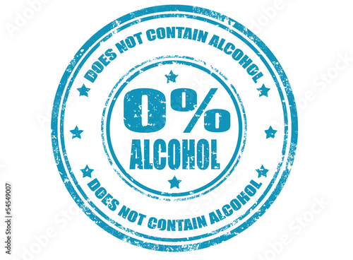 Not contain alcohol-stamp