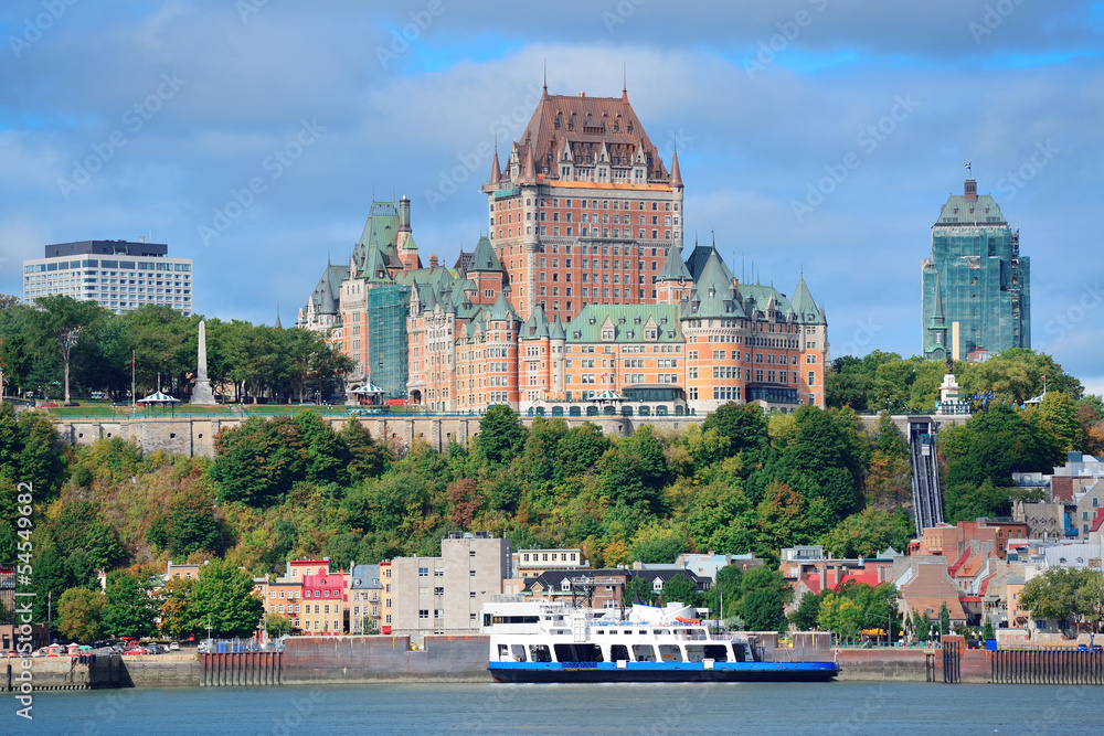 Obraz premium Panoramę miasta Quebec