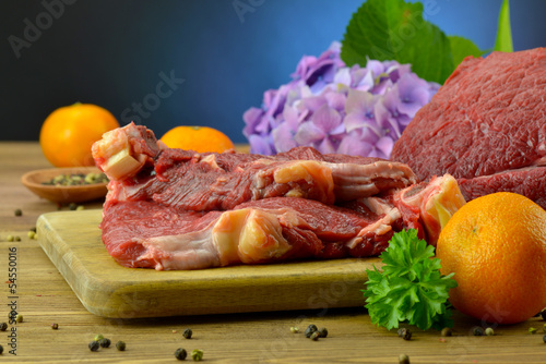 Surowe mięso  wołowe