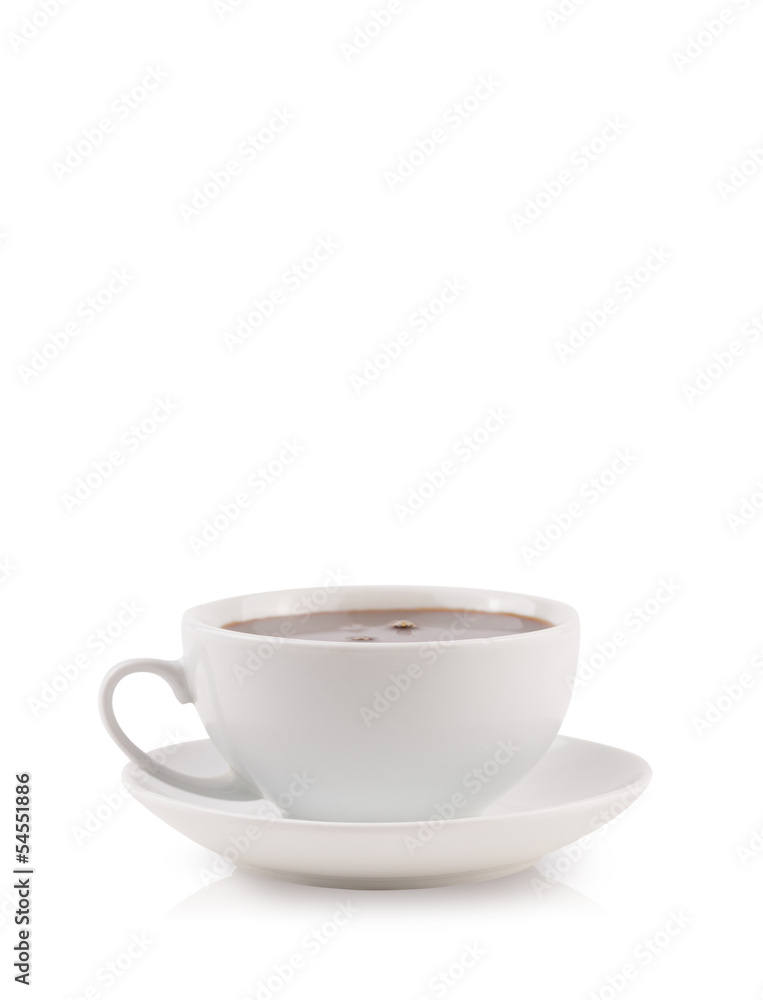 Coffee-cup with white copy space Coffee-cup with white copy space