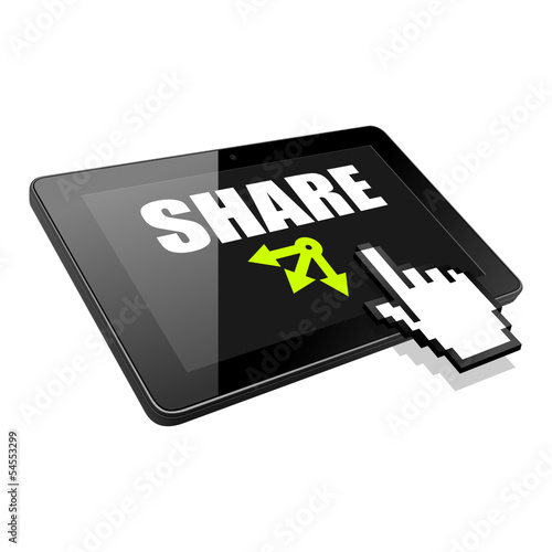 tablet mauszeiger finger share I