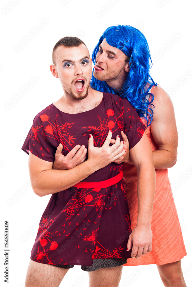 Funny transvestites having fun Funny transvestites having fun