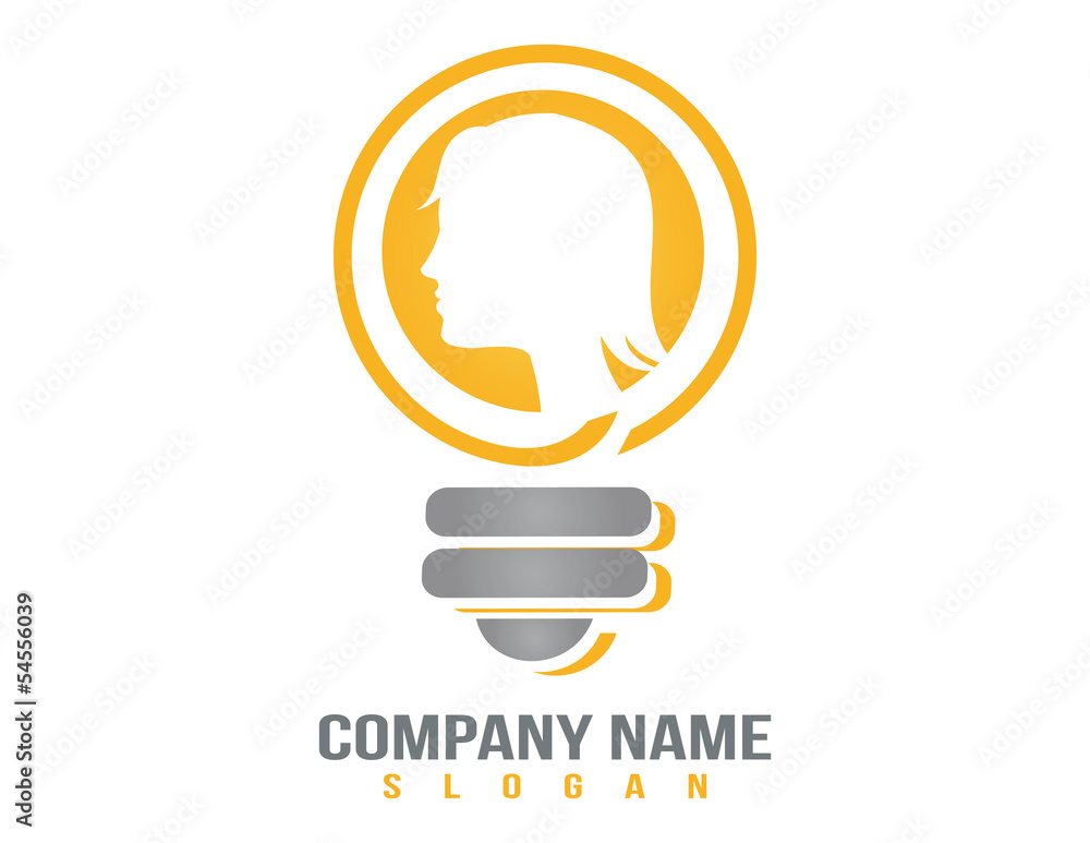 Obraz premium woman idea logo