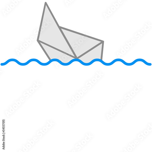 Sinking Paper Boat photo