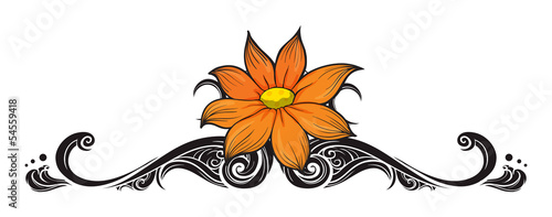 A flowery border