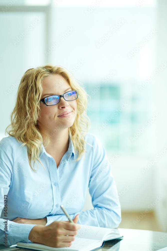Businesswoman at work Businesswoman at work
