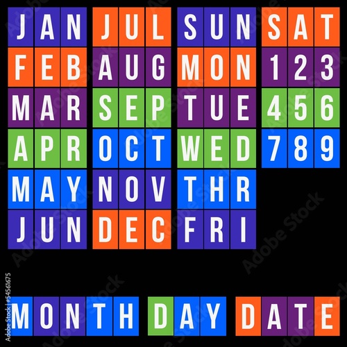 Square Calendar Element