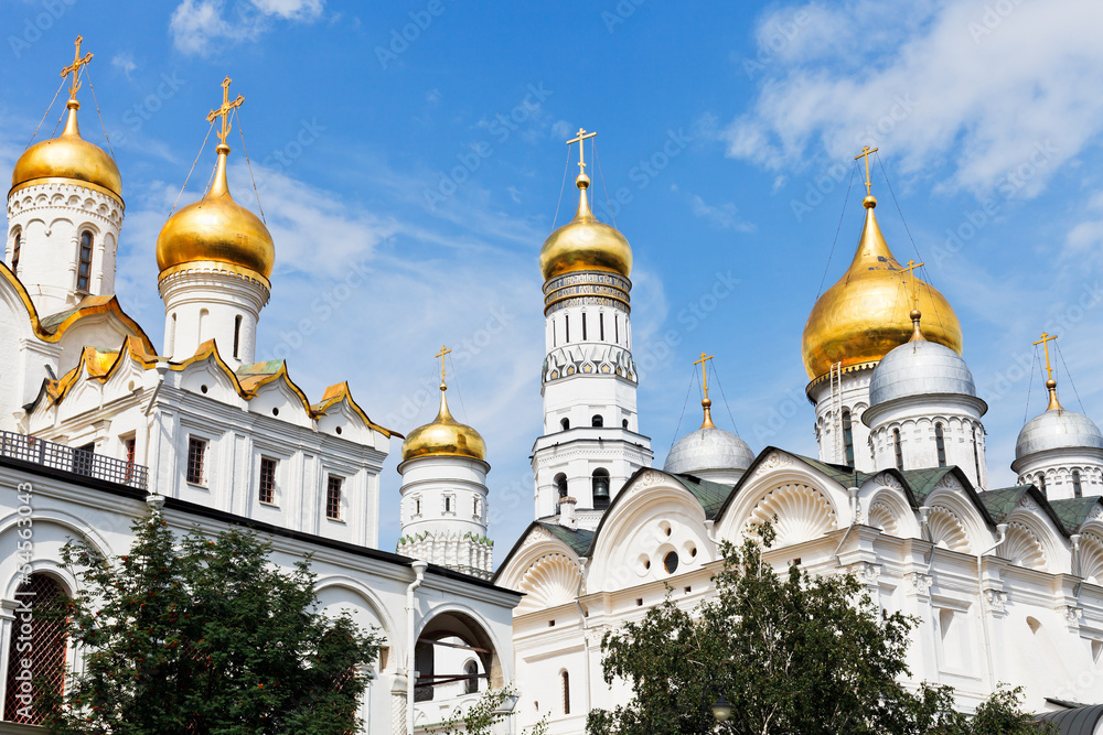 gold domes of Moscow Kremlin Cathedrals