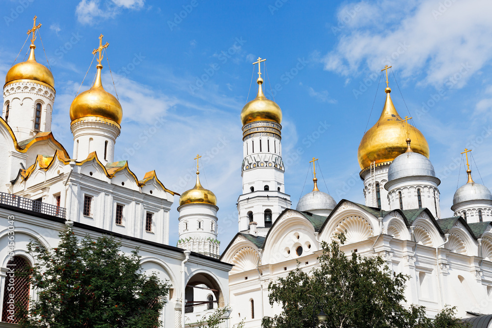 gold domes of Moscow Kremlin Cathedrals gold domes of Moscow Kremlin Cathedrals
