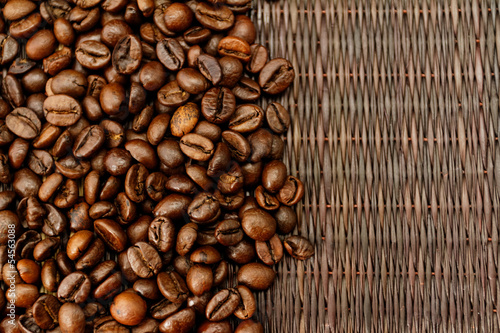 Obraz na płótnie Brown coffee w salonie