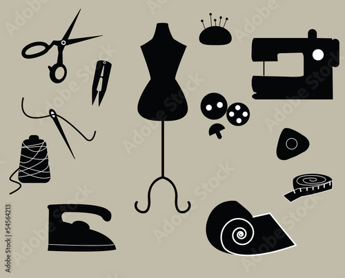 Tailor icon set