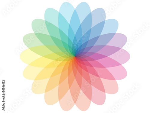 Abstract Colorful Flower