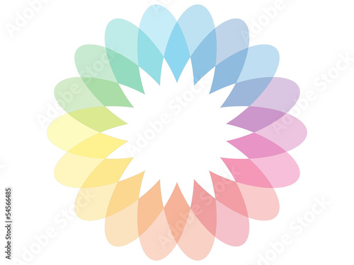 Abstract Colorful Flower
