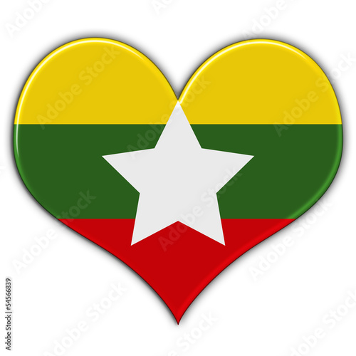 Cora    o com a bandeira de Myanmar