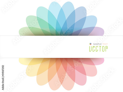 Abstract Colorful Flowerf  background