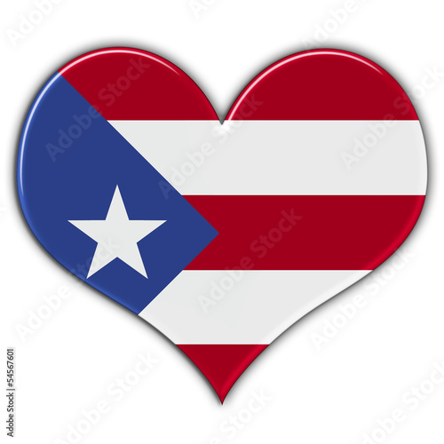 Free Download Coração com a bandeira de Porto Rico - GFXLoad