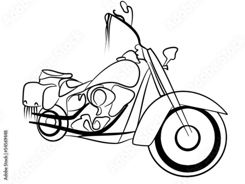 klassisches Motorrad - Tribal