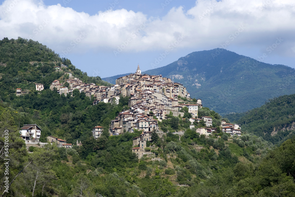 Apricale. Ancient village in Liguria region of Italy