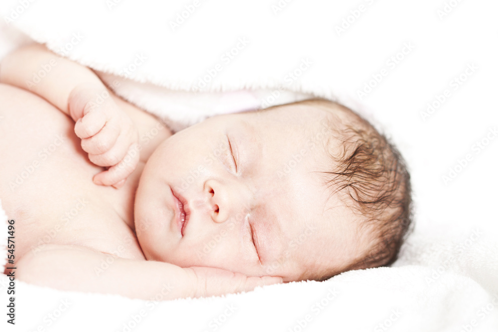 Newborn baby peacefully sleeping Newborn baby peacefully sleeping