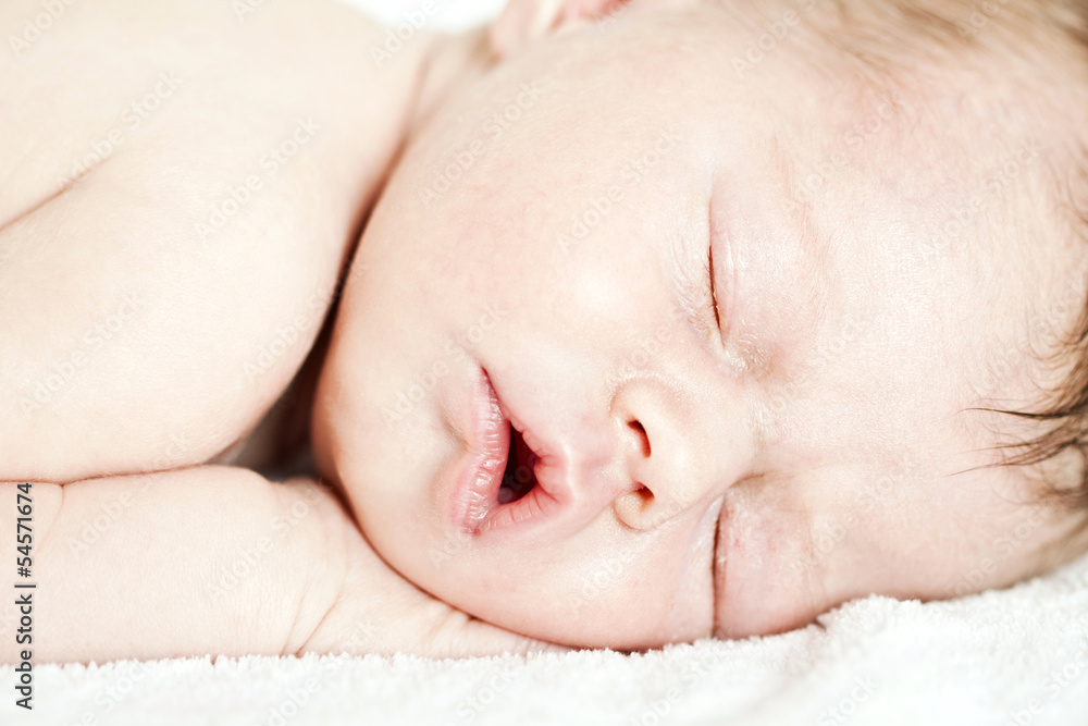 Newborn baby peacefully sleeping Newborn baby peacefully sleeping