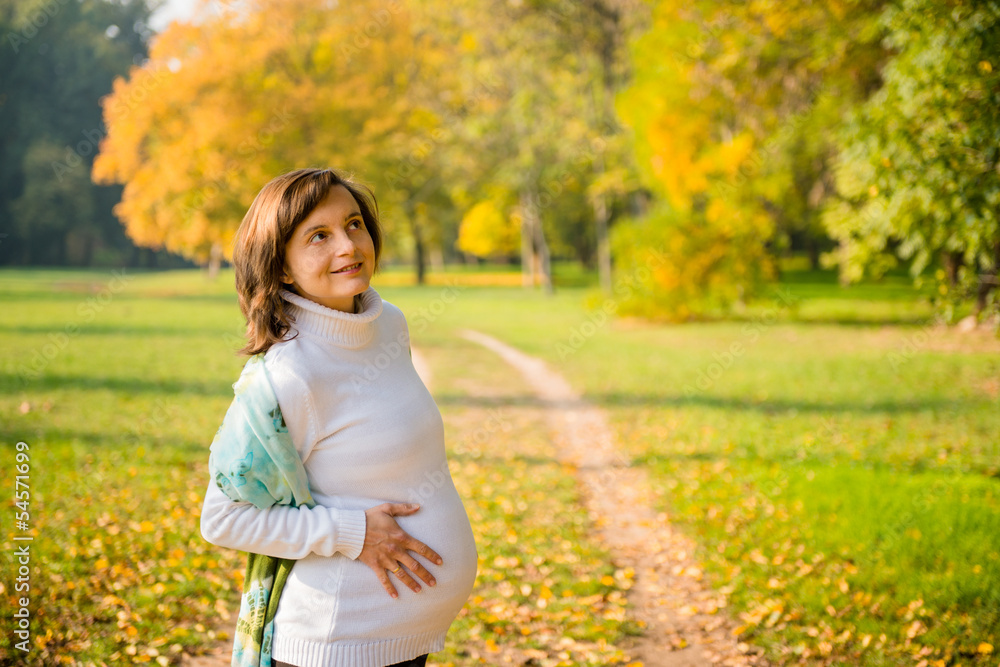 Pregnancy - happy woman in nature Pregnancy - happy woman in nature
