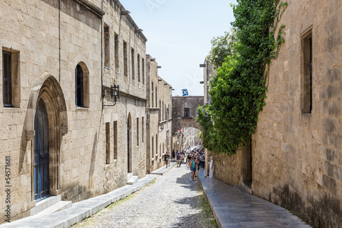 Fototapeta Naklejka Na Ścianę i Meble -  castle of old town Rhodes in Greece