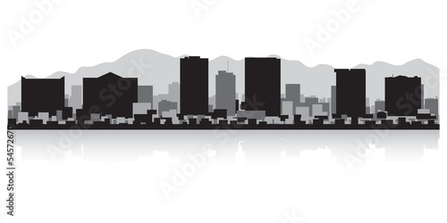 El Paso city skyline silhouette